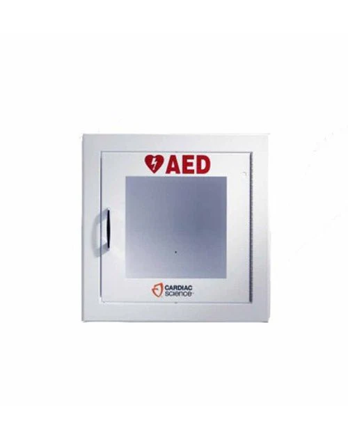 Cardiac Science AED Wall Cabinet: Semi-Recessed