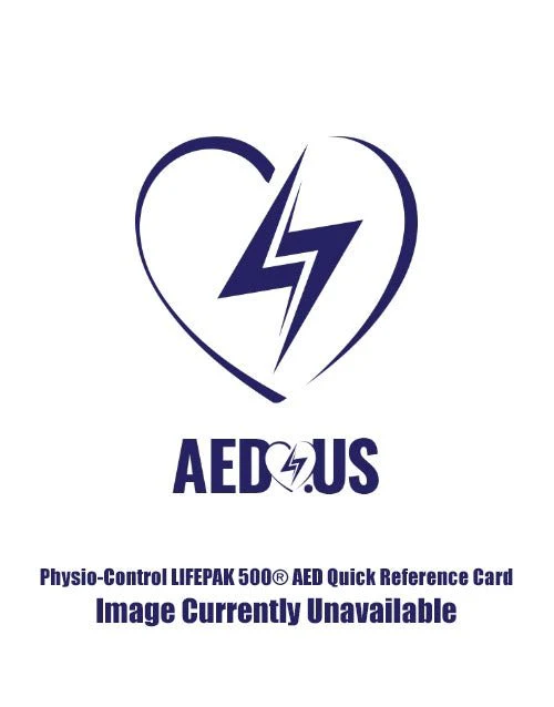 Physio-Control LIFEPAK 500 AED Quick Reference Card