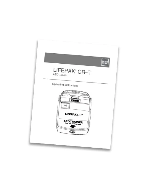 Physio-Control LIFEPAK CR-T Training System Operating Manual Instructions