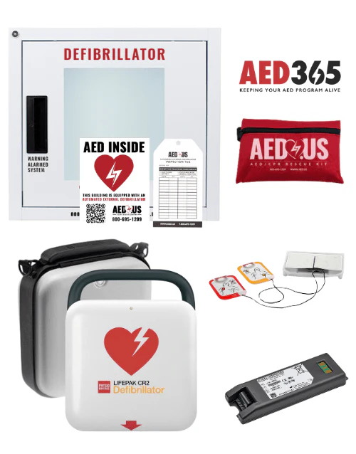 Physio-Control LIFEPAK CR2 AED Community / Public Access Value Package - Cellular Connectivity